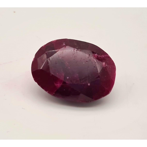 1180 - 72.61ct Natural African Ruby Gemstone IGLI Certified.