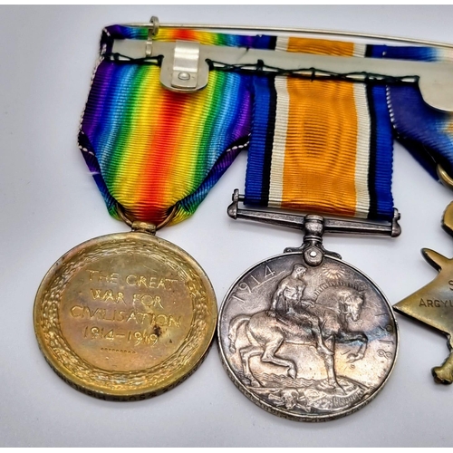 17 - Three WW1 British Medals - All Awarded to Sergeant Matz of the Royal Fusiliers. WW1 1914-15 Star, Ge... 