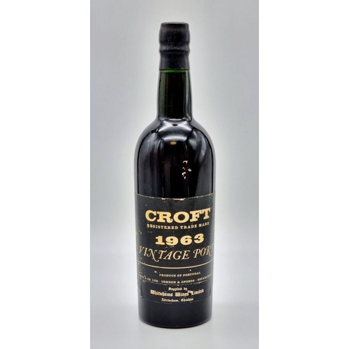 24 - A 1963 Bottle of Croft Vintage Port.