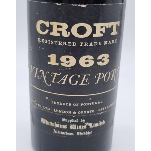 24 - A 1963 Bottle of Croft Vintage Port.