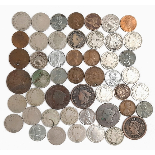 269 - A Large amount of Early American Minor Coins.