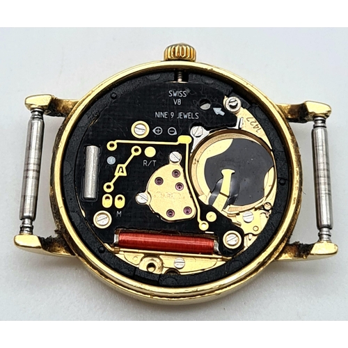 174 - Am 18K Omega Gold Case and Movement. A/F. 10.81g total weight