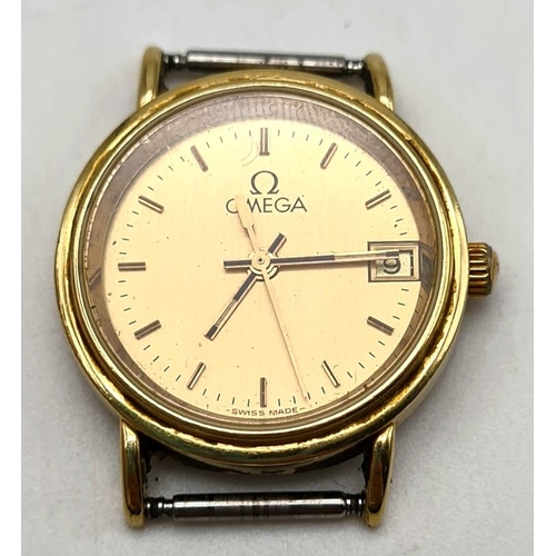 174 - Am 18K Omega Gold Case and Movement. A/F. 10.81g total weight