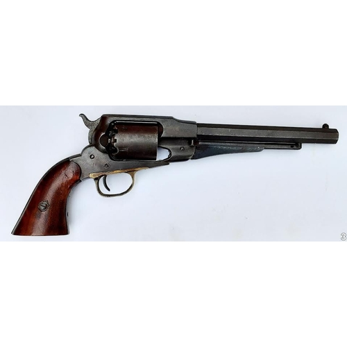 120 - An Antique Remington Model 1858 Old Army Revolver Black Powder Pistol. Manufactured in 1865. Calibre... 