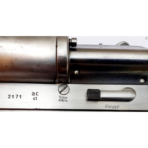 363 - A Walther Kriegsmarine Single Shot Flare Pistol. A Kriegsmarine U-Boat Double Barrel flare gun was p... 