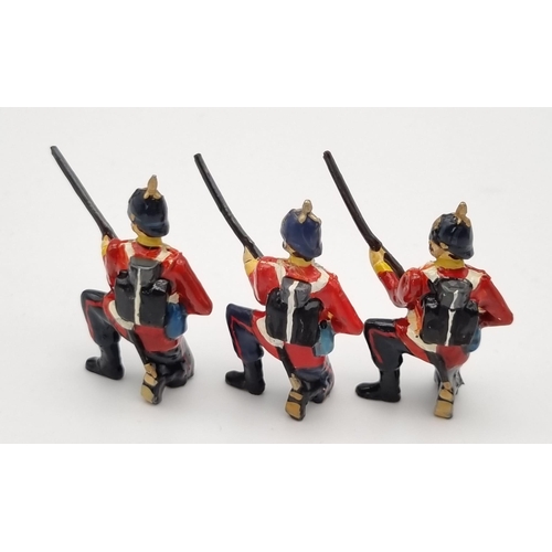 546 - A Vintage Set of Seven British Infantry 1900s Lead Soldiers.