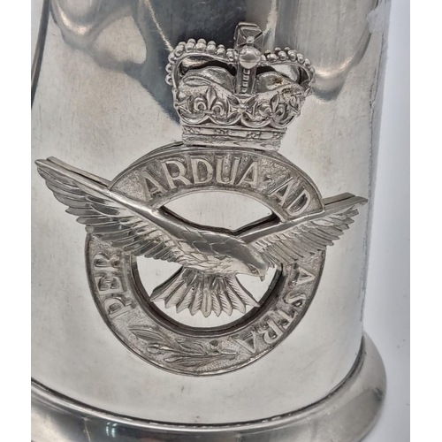 1174 - An RAF Emblem Pewter Tankard.