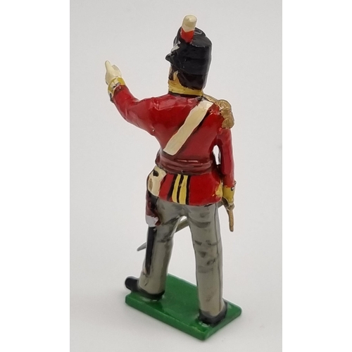 349 - A Vintage Set of Sixteen British Battle of Waterloo Lead Soldiers.