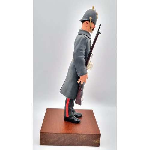 567 - A Vintage Hand-Made Model of a Royal Marine Light Infantryman circa 1900. 34cm.