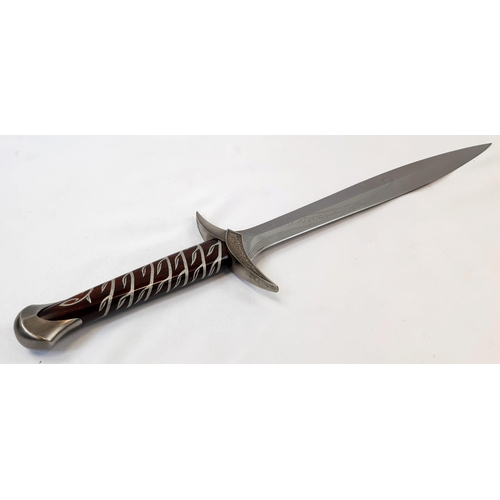 111 - The Lord of The Rings Sting Sword with Scabbard. Sword - Stainless steel blade with solid metal hilt... 