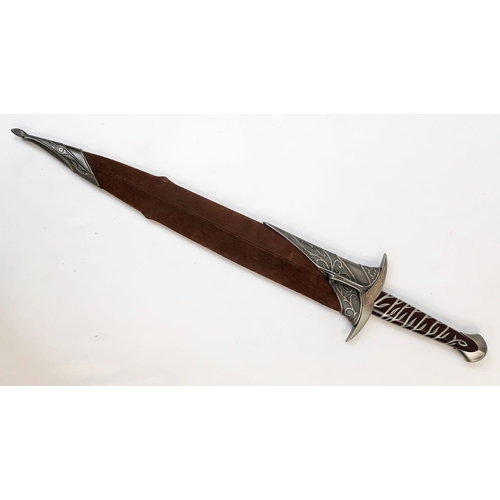 111 - The Lord of The Rings Sting Sword with Scabbard. Sword - Stainless steel blade with solid metal hilt... 