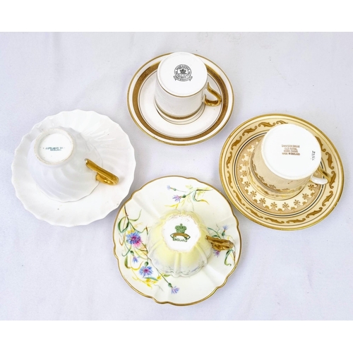 1121 - A Selection of Seven Vintage and Antique Ceramic Miniature Cups and Saucers.