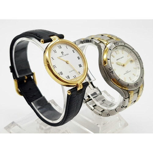 1179 - Two Pierre Cardin Gents Quartz Watches. Both in working order.