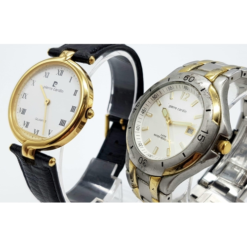 1179 - Two Pierre Cardin Gents Quartz Watches. Both in working order.