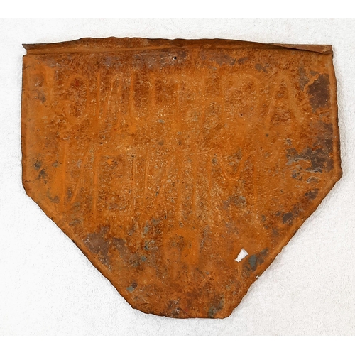 328 - WW2 German Mine Field Sign.