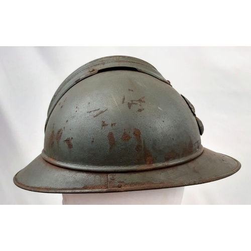 261 - WW1 French 1915 Model Infantry Adrian Helmet.