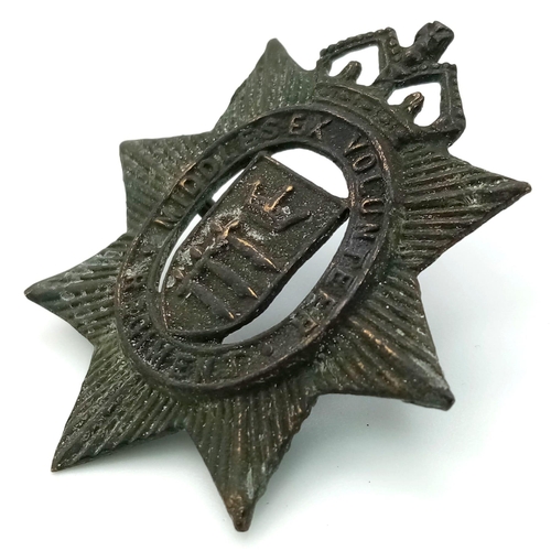 393 - WW1 British 1st London Divisional Cyclist Company (City of London Cyclists) Cap Badge.