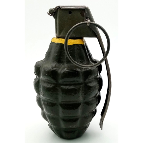 425 - Vietnam War Era US Training Pineapple Grenade Solid Body.