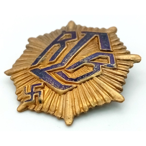 505 - WW2 German Reichslufthutzbund (Air Raid Police) Hat Badge.