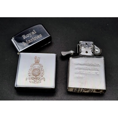 860 - 4 x Windproof Lighters with Special Forces Logos.