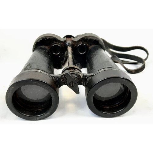 307 - 1940 Dated British Naval Anti Submarine Binoculars with Filters. Maker: Barr and Stroud.