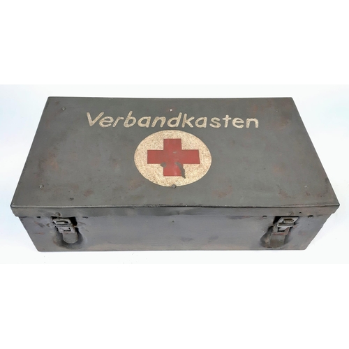 418 - WW2 German Luftwaffe First Aid Tin with War Dated Contents.