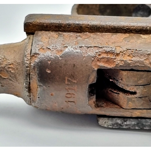 7 - WW1 German 1917 Dated Luger Found in a Tunnel in Messines, Belgium- Replacement Grips.