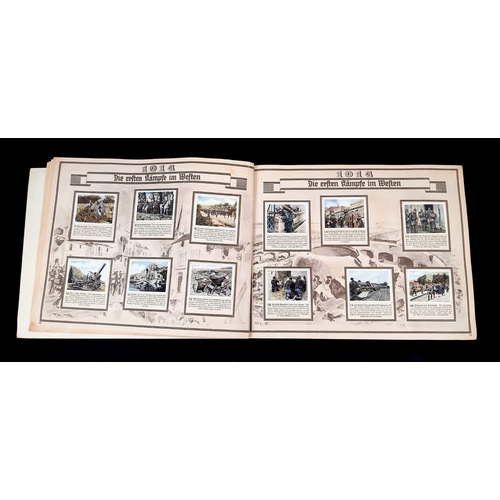 718 - 1932 German Cigarette Card Book about WW1 -Complete.