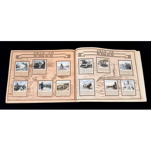 718 - 1932 German Cigarette Card Book about WW1 -Complete.