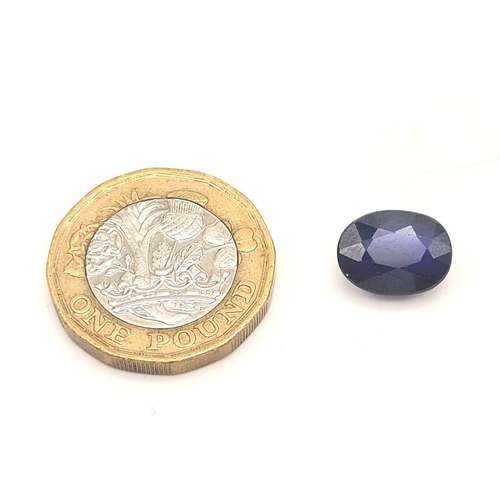 1090 - 5.35ct Blue Sapphire Gemstone GLA Cert.