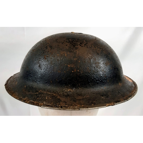 435 - WW2 British N.F.S. Helmet National Fire Service Region 2 for Middlesbrough Unusual Hand Painted Deca... 