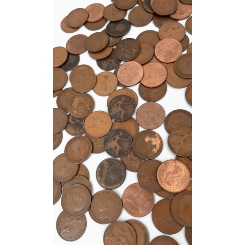 778 - A Parcel of 190 English Pennies dating from 1873 to the 1960’s including 9 World War 2 Period and 16... 