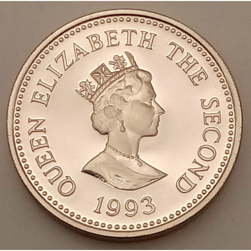 921 - A Parcel of Two Silver Proof Coins in mint condition Comprising; A Coronation Anniversary £1 1993 Al... 