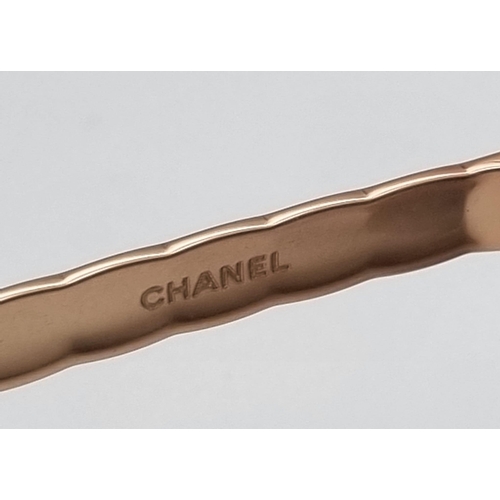 384 - A Pair of Chanel Gilded Sunglasses - Comes in original Chanel case. Ref: 9803