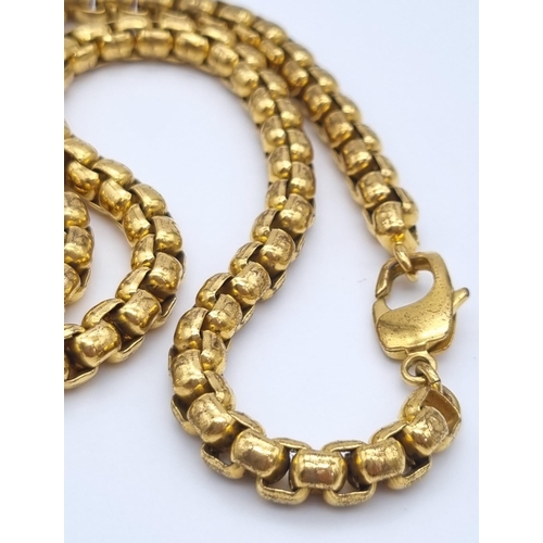 438 - A Gold Plated Versace Statement Necklace and Pendant.
Comes in original Versace presentation case. 6... 