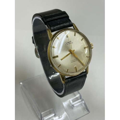 1139 - Vintage gents limit wristwatch Working