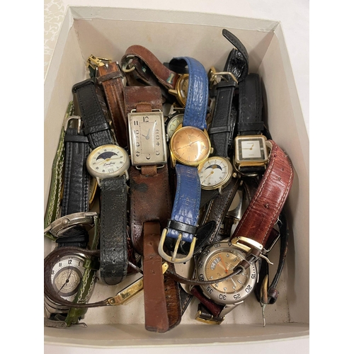 409 - Vintage silver Thomas Russell wristwatch and others