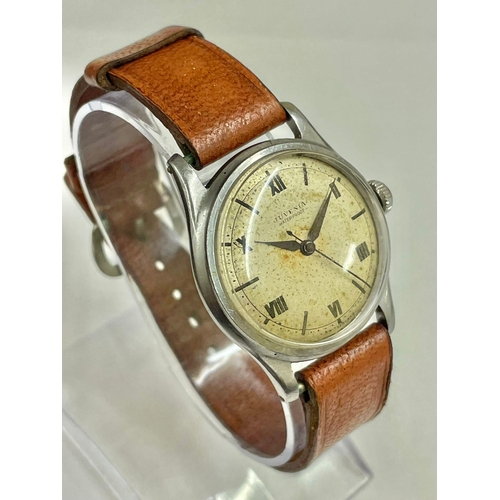 569 - Vintage gents Juvenia wristwatch Working