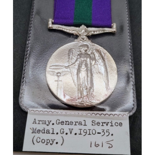 901 - A Collection of 6 Vintage Retrospective Copies of Military General Service Medals Comprising; Genera... 