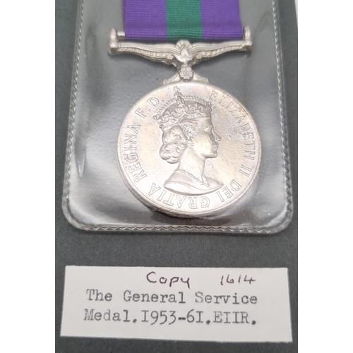 901 - A Collection of 6 Vintage Retrospective Copies of Military General Service Medals Comprising; Genera... 