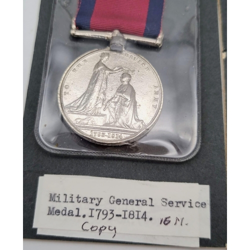 922 - A Collection of 3 Vintage Retrospective Copies of Military Medals Comprising; The Meritorious Servic... 