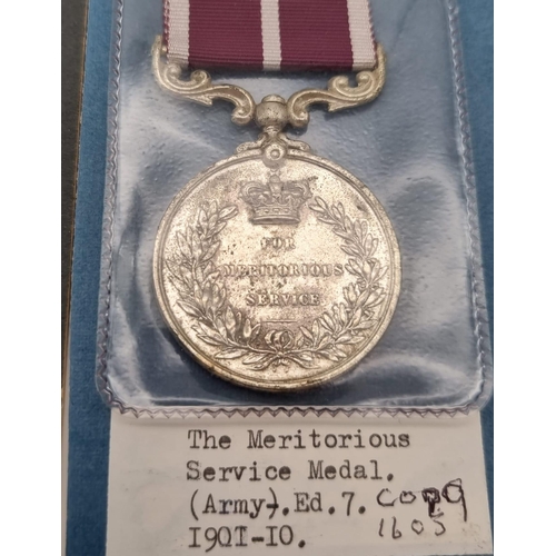 922 - A Collection of 3 Vintage Retrospective Copies of Military Medals Comprising; The Meritorious Servic... 