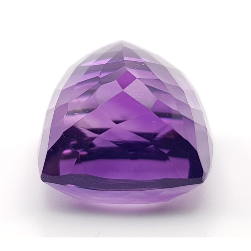 459 - 41.57ct Cushion Shaped Bolivian Amethyst AAA Grade Deluxe Quality Certified.