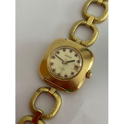 20 - Rare 1970s ladies SEIKO AUTOMATIC HI -BEAT  wristwatch in high quality gold plate with ROLLED GOLD B... 