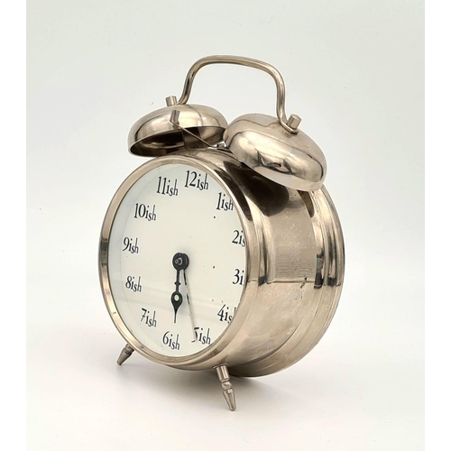 597 - For the Person Never on Time - An Ish Double-Bell Alarm Clock. In working order.