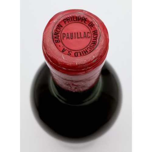 1037 - A Bottle of 1977 Rothschild Mouton Cadet Red Wine. 
75cl