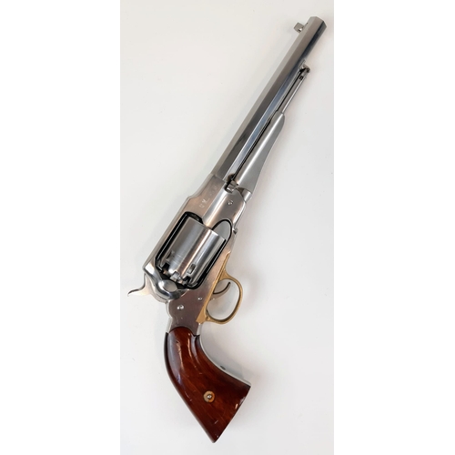 399 - A Deactivated Uberti Black Powder Model 1858 New Army Pistol. Having a .44 calibre with an 8 inch ba... 