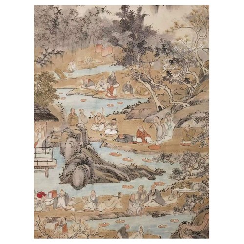 48 - An Antique Chinese Landscape Artwork by Brilliant Artist Huang Shanshou (1855-1919). A piece applied... 