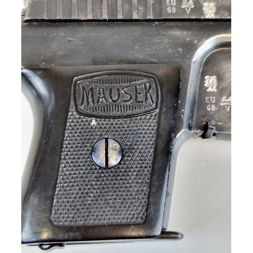 129 - A Deactivated Mauser Oberndorf 25 ACP Pocket Pistol. 
2.375 inch barrel. Vest pocket model. Metal ha... 