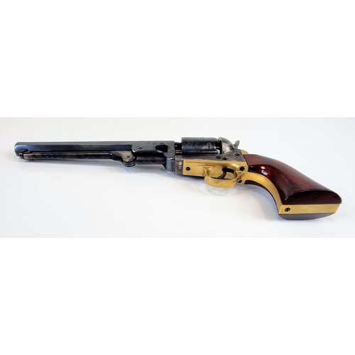 152 - A Deactivated 1851 Uberti Model Navy Black Powder Revolver Pistol. Muzzle loading. Calibre -.36. 7.5... 